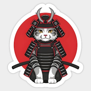 Samurai Cat Sticker